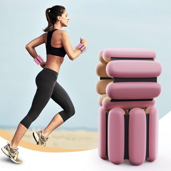Ankle Weights Adjustable for Fitness Women: Adjustable Wrist Weights 2 Set 1 Lb Each - Weighted Bracelet Silicone Waterproof For Walking Exercise Dance Gym Swimming - Image 7