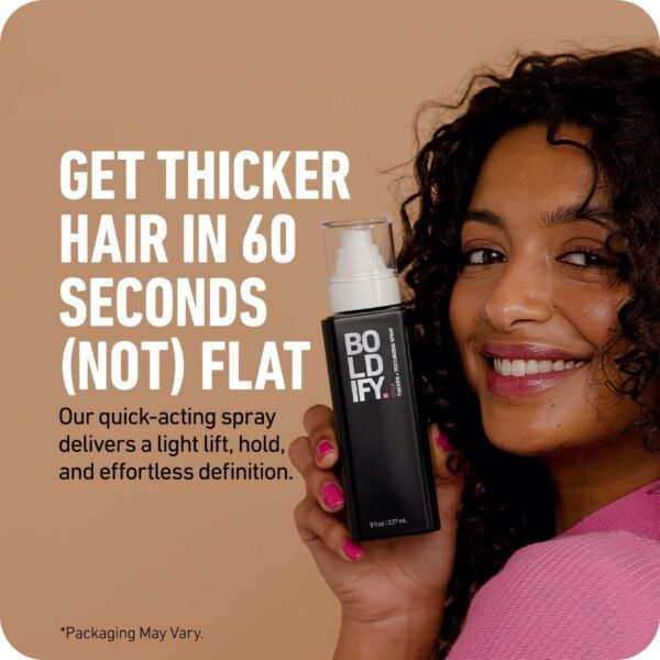 Boldify Hair Thickening Spray - Volume Booster - Stylist-Recommended Texture Spray for Hair Women & Men - 8oz - Image 3