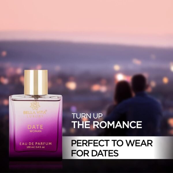 Date Perfume for Women | Eau De Parfum for Women | Pink Pepper, Red Fruit & Jasmine | Fruity & Spicy Long-Lasting EDP Fragrance Scent | 100 ML (3.34 FL. OZ.) - Image 3