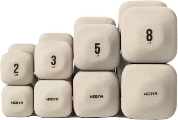 SafeGrip Dumbbells, Anti-Slip, Anti-Roll, Thick Handles, Free Weights, Square Dumbbells for Secure Workouts at Home, Weightlifting, and Personal Training - Image 2