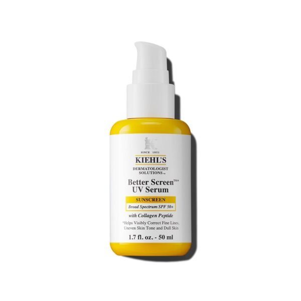 Kiehl's Better Screen UV Serum SPF 50+, Invisible Facial Sunscreen with Collagen Peptide, UV Filters to Shield UVA & UVB, Helps Correct Visible Signs of Aging, Boosts Skin Radiance - Image 2