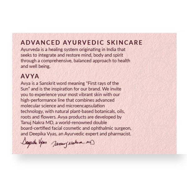 AVYA Hydroveda Moisturizer (1.7oz) - Advanced Ayurvedic Skincare/Hyaluronic Acid with Snow Mushroom/Soothes and Hydrates for Youthful Skin - Image 4