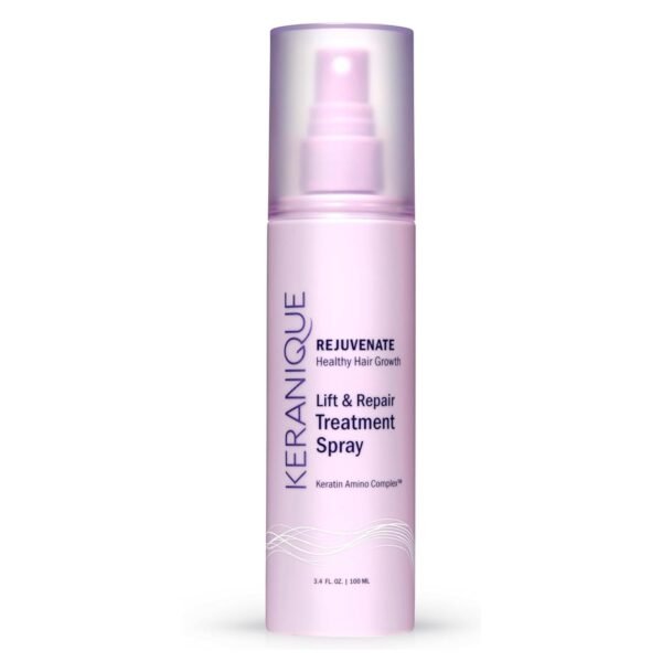 Keranique Hair Thickening Spray for Instant Volume, Texture & Lift for Fine Hair - Heat Damage Protectant With Keratin 6.8 oz - Image 2