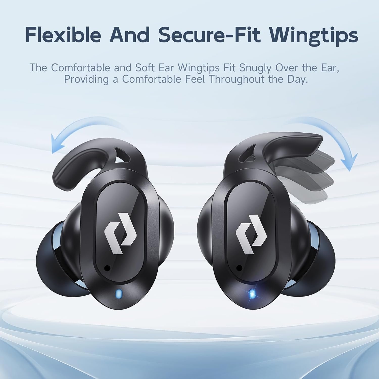 Wireless Ear buds Bluetooth Earbuds Wireless Charging Case Waterproof Headphones Built in Microphone Stereo Bass 64H Playback LED Power Display for iPhone Android Phones Computer Sports Gaming Workout - Image 3