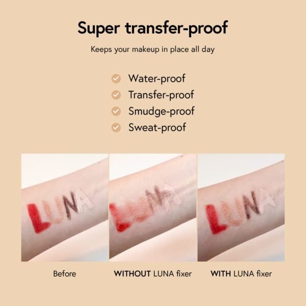 LUNA Long Lasting Setting Fixer Spray 3.3 fl oz, Weightless with Micro-Fine Mist, Natural Finish, Non-Drying Formula for All Skin Types, Korean Makeup - Image 6