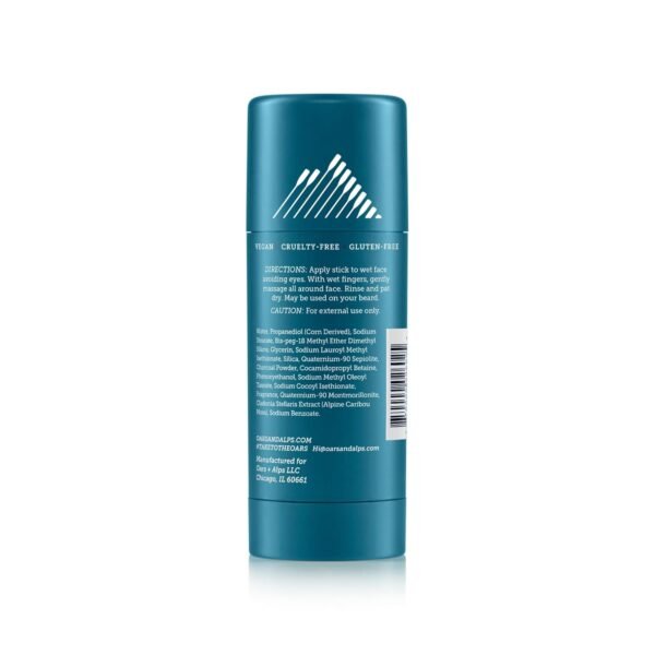 Oars + Alps Face Wash with Activated Charcoal, Dermatologist Tested Exfoliating Facial Cleanser, Travel Size, 1.2 Oz - Image 3