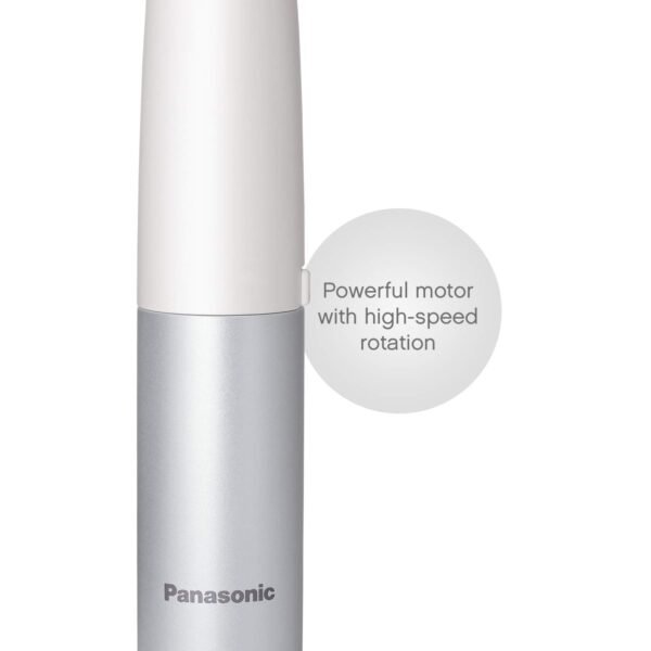 Panasonic Bikini Trimmer and Shaver for Women with 4 Attachments for Gentle Grooming in Sensitive Areas, Wet/Dry, Battery-Operated – ES-WV60-S (White / Silver) - Image 4