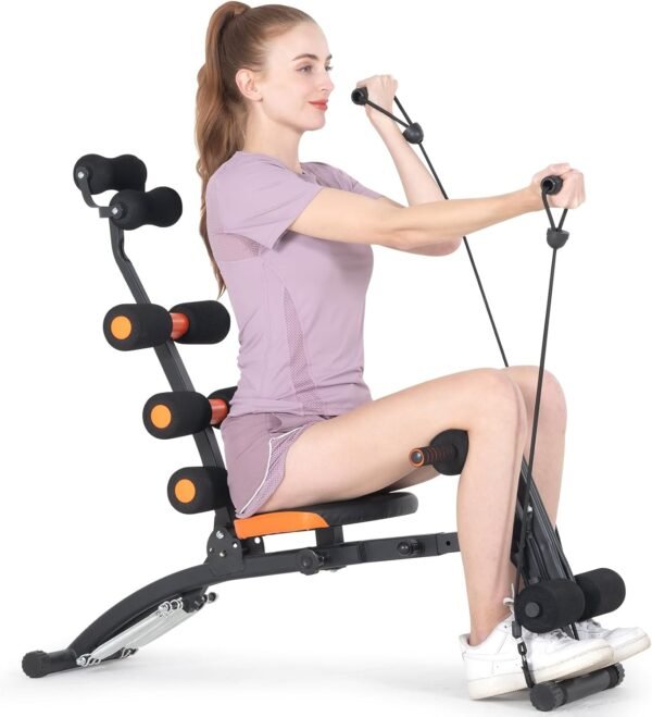 Dskeuzeew Ab Workout Bench for Home Gym, Multi-Functional Adjustable Ab Crunch Machine for Total Body Workout, Ab Exercise Equipment for Abs, Ab Trainer for Core, Leg, Thighs, Buttocks, Sit-up - Image 2