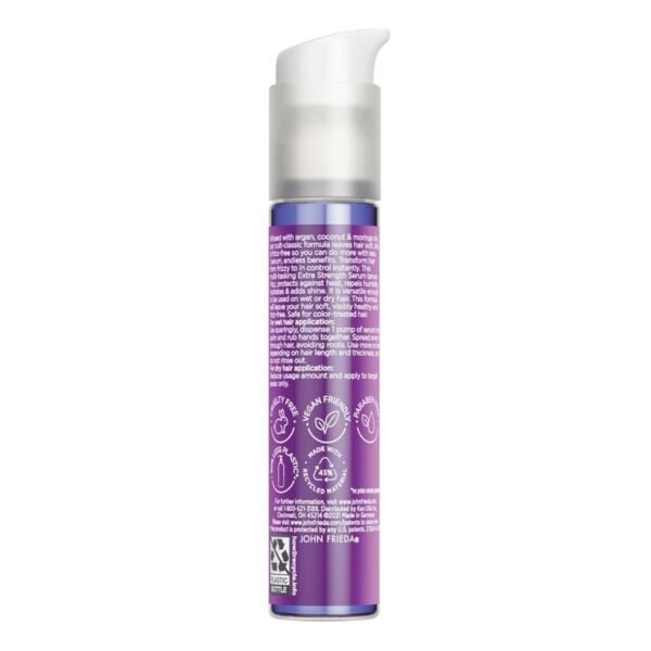 John Frieda Frizz Ease Extra Strength Hair Serum, Nourishing Hair Oil for Frizz Control, Heat Protectant with Argan & Coconut Oils, 1.69 fl oz - Image 16