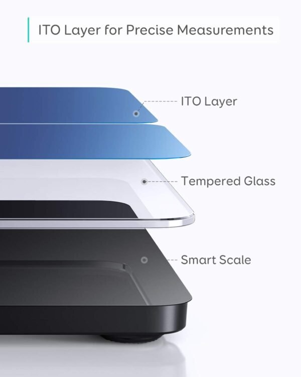 eufy by Anker, Smart Scale P1 with Bluetooth, Body Fat Scale, Wireless Digital Bathroom Scale, 14 Measurements, Weight/Body Fat/BMI, Fitness Body Composition Analysis, Black/White, lbs/kg. - Image 3