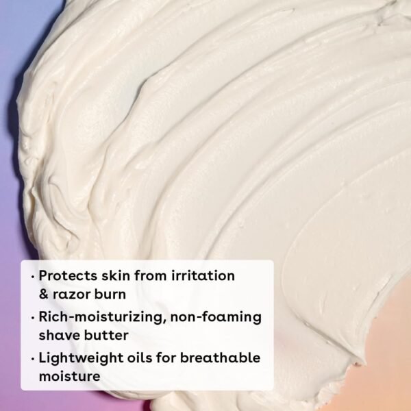 eos Cashmere Skin Collection Shave Butter- Vanilla Cashmere Scented, Non-Foaming Shave Cream, 7 fl oz - Image 6