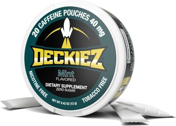 Energy Pouches, 1 Can (20 Servings), Coffee Pouches & Energy Drink Alternative, Pre Workout, 40mg Caffeine Pouches, Sugar Free Caffeine Supplement, Mint Flavor - Image 2