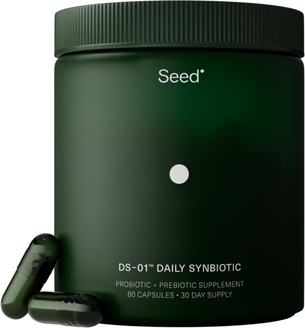 Seed DS-01 Daily Synbiotic - Prebiotic and Probiotic for Women & Men - Digestive Health, Gut Health, Immune Support, Bloating & Constipation Relief - Vegan & Shelf-Stable - 60 Capsules (30-Day Supply) - Image 2