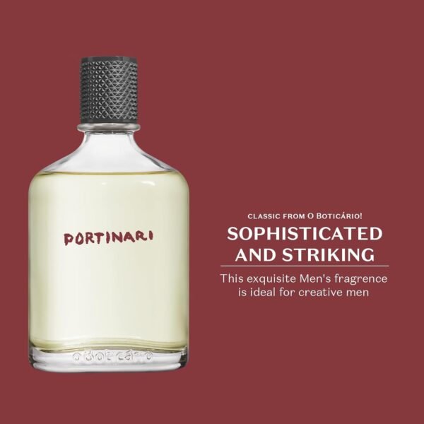 Portinari Eau de Toilette by O Boticario | Long Lasting Perfumes for Men | Fresh Citrus & Spice Men's Fragrance (3.38 fl oz) - Image 3