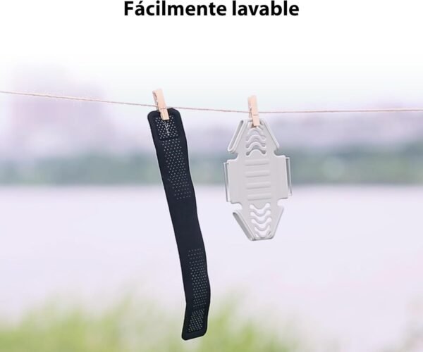 BONE Run Tie 1, Running Cell Phone Holder, Skin-Friendly & Washable Silicone Sport Armband, Universal Workout Phone Carrier Compatible with Most Smartphone (Luminous - Size L/Arm Size 9.8-15.7") - Image 6