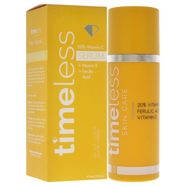 Timeless Vitamin C Plus E 20 Percent Ferulic Acid Serum Serum Unisex 4 oz - Image 4