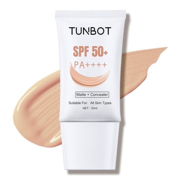 TUNBOT Long Lasting Concealer Foundation, SPF 50, Makeup to Cover Facial Imperfections, Unscented Foundation for All Skin Types (30ml) Valentine's Day gift - Image 2