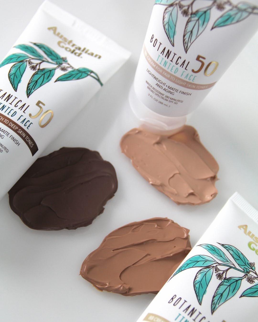 Australian Gold Botanical SPF 50 Tinted Mineral Sunscreen for Face, Non-Chemical BB Cream, Water-Resistant, Matte Finish, For Sensitive Facial Skin, Medium to Tan Skin Tones, 3 FL Oz - Image 5