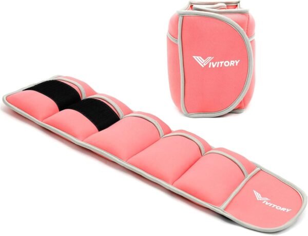 Vivitory Adjustable Ankle Weights for Women & Men, Leg Weights 2 to 10 Lbs, Arm Weights, Ankle Wrist Weights Set for Strength Training, Jogging, Gymnastics, Aerobics, Physical Therapy - Image 2