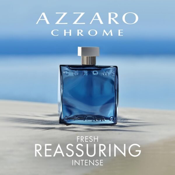 Azzaro Chrome Parfum - Fresh Aromatic Mens Cologne - Intense Fougère Citrus Fragrance - Notes of Bergamot - Lasting Wear for Day & Night - Masculine Clean Scent - Luxury Perfumes for Men - Image 4