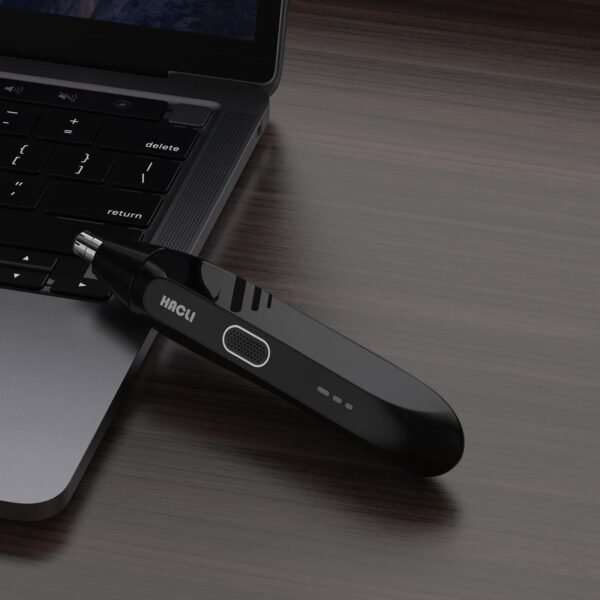Nose Hair Trimmer for Men Women - Electric Nose Hair Clipper with Replaceable Stainless Steel Blade, Powerful 8000RPM Motor, Wet/Dry Use, Travel Lock, Portable Design USB Rechargeable - Image 5