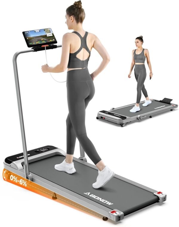 Walking Pad, Under Desk Treadmill with Incline for Home Office 2.5HP Portable Walking Treadmill with 280 Lbs Weight Capacity Walking Machine, Remote Control, LED Display - Image 2