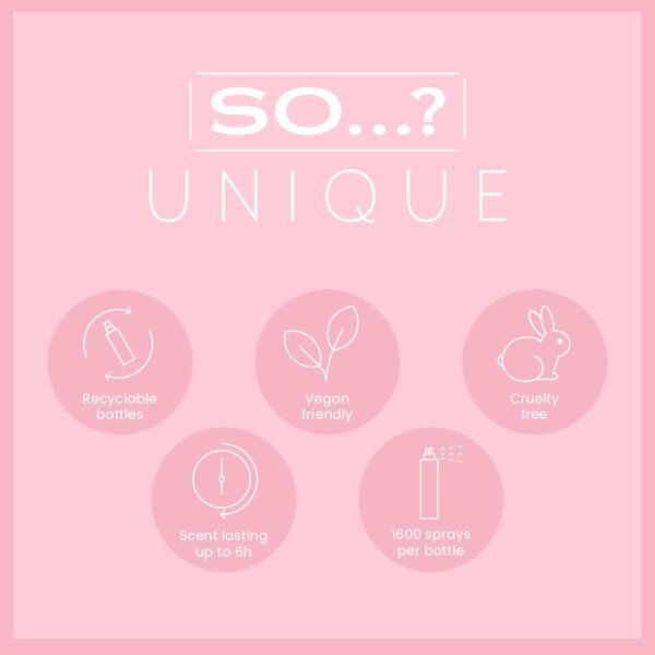 So…?… Unique Peony Blush Body Mist - Floral, Fruity Vanilla Perfume with Bergamot and Pear Notes - Perfume for Women - Body Spray for Women - 5.1 oz - Image 5