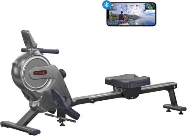 Dripex Rowing Machines for Home, Rowing Machine Max 350LBS, Magnetic Rower with 16 Levels of Workout Resistance, Durable Slide Rail, Bluetooth App Supported, LCD Monitor, Row Machine for Gym Exercise - Image 9