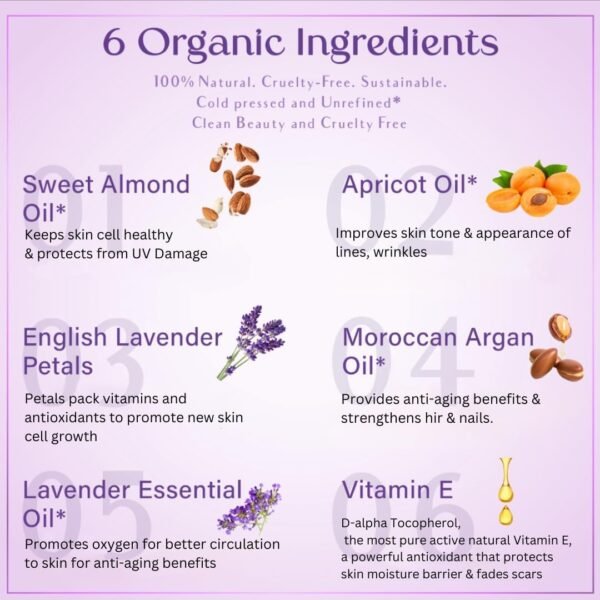 SAFA Lavandé Oil for Face, Body, Hair & Nails - English & French Lavender Essential Oil | Skin Moisturizer | After Shower Body Oil for Long Lasting Fragrance | Aromatherapy & Diffuser Oil - 4 Fl Oz - Image 5