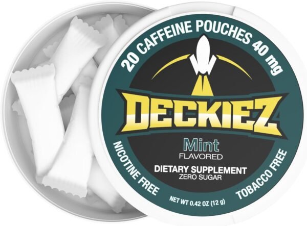Energy Pouches, 1 Can (20 Servings), Coffee Pouches & Energy Drink Alternative, Pre Workout, 40mg Caffeine Pouches, Sugar Free Caffeine Supplement, Mint Flavor - Image 4