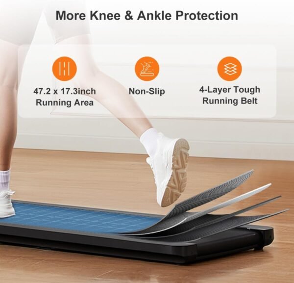 WALKINGPAD MC11 Folding Treadmill 2 in 1 Walking Pad Under Desk Foldable Walking and Running Treadmills for Office and Home No Installation Required 1-7.5mph - Image 5