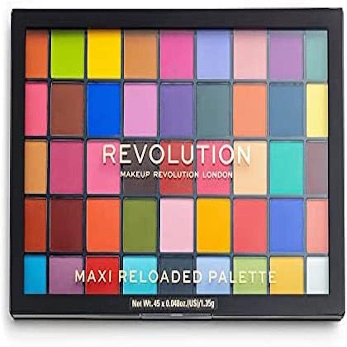 Makeup Revolution Maxi Reloaded Palette, Eyeshadow Palette, 45 Highly Pigmented Matte Shades, Monster Mattes, 1.35g Great Holiday Gift - Image 2