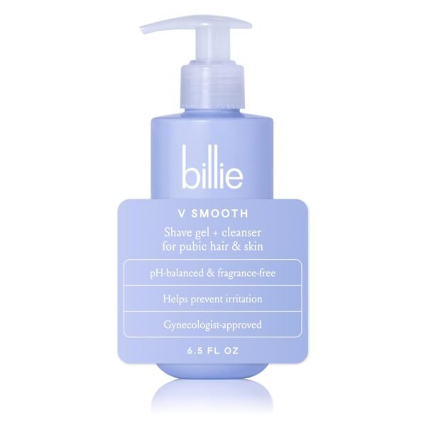 Billie - V Smooth - Shave Gel + Cleanser for Pubic Hair & Skin - pH-Balanced - Fragrance-Free - Gynecologist-Approved - 6.5 oz. - Image 2