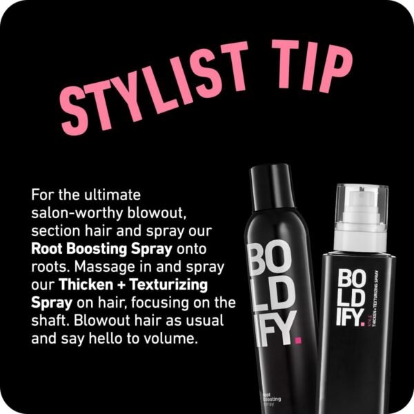 Boldify Hair Thickening Spray - Volume Booster - Stylist-Recommended Texture Spray for Hair Women & Men - 8oz - Image 10