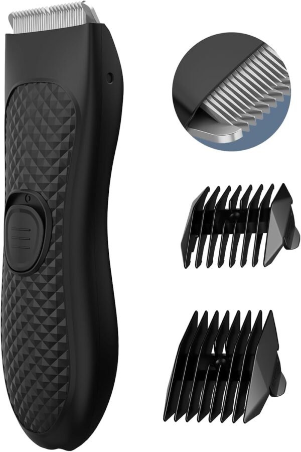 Unisex Hair Trimmer, Matt Black, for Trimming, Shaving, Body, 90mins Battery Power, IPX7 Waterproof - Image 8