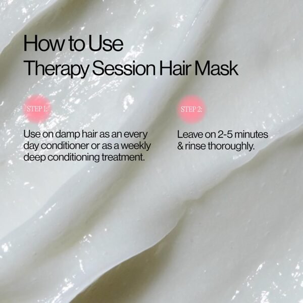 Eva NYC Therapy Session Hair Mask, Deep Conditioning Hair Mask Infused with Argan Oil and Plant Protein, 16.9 fl oz - Image 4