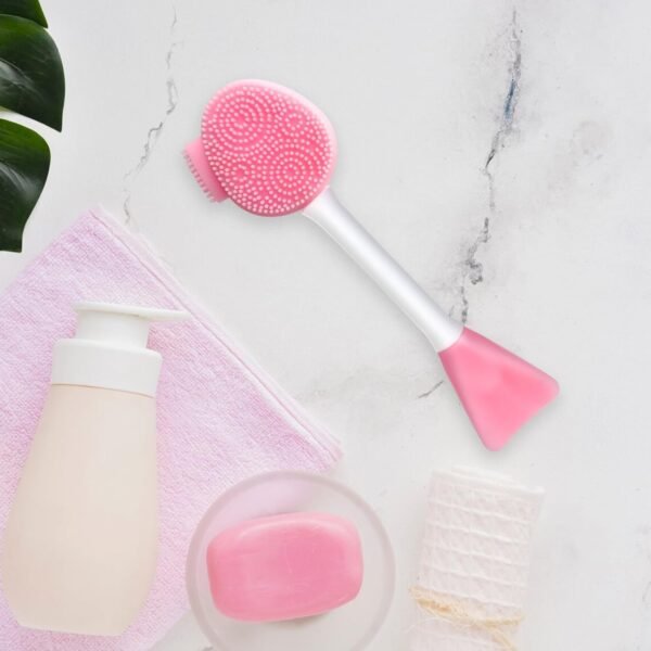 Silicone Face Scrubber Face Mask Brush Exfoliating Lip Brush Cleansing Brush Facial Cleansing/Wash Brush Exfoliator Blackhead Skin Care Tool Makeup Removes Dead & Dry Skin for Women Grils - Image 8