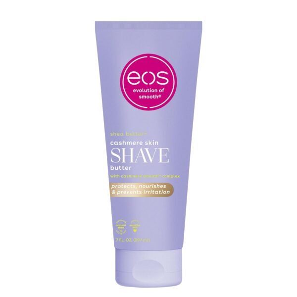 eos Cashmere Skin Collection Shave Butter- Vanilla Cashmere Scented, Non-Foaming Shave Cream, 7 fl oz - Image 2