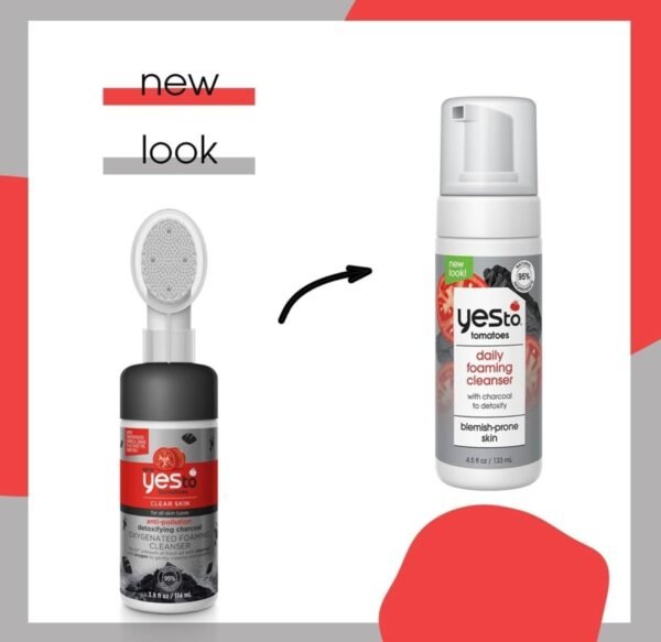 Yes To Tomatoes Anti Pollution Detoxifying Charcoal Oxygenated Foaming Facial Cleanser - 4.5 fl oz - Image 6