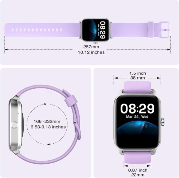 Fitpolo Smart Watches for Women Men, Alexa Built-in 1.8" Fitness Tracker Watch for Android iOS, Waterproof Activity Trackers with 105+ Sport Modes, Heart Rate Sleep SpO2 Monitor - Image 7