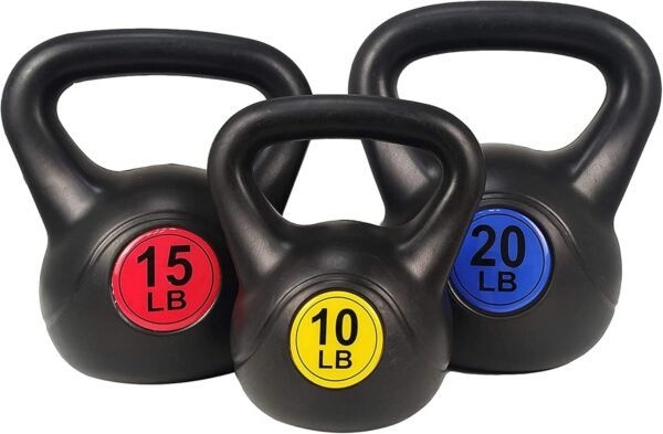 BalanceFrom Wide Grip Kettlebell Exercise Fitness Weight Set, Multiple Sizes - Image 2