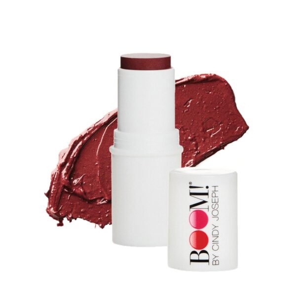 BOOM Beauty Boom Stick Berry: 3-in-1 Cream Blush Stick for Eyes, Lips & Cheek, Long-Wearing Blendable & Building Color Vegan Lipstick Pen for All Skin - Image 2