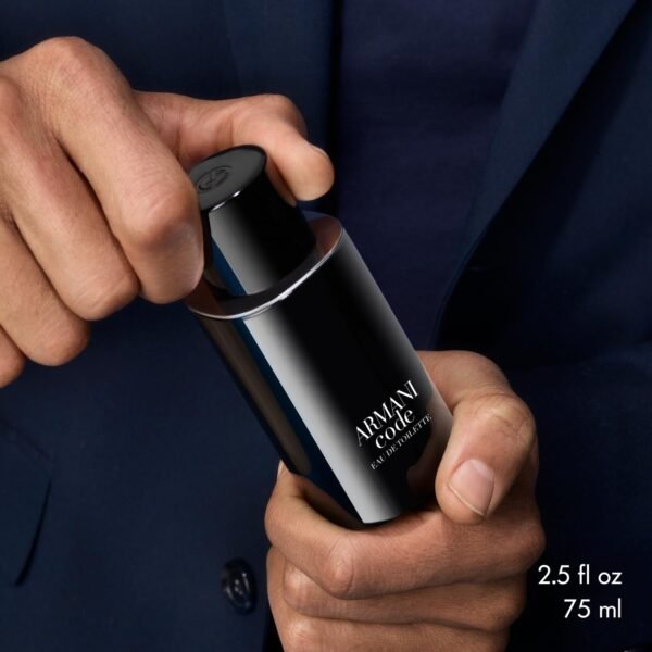 Armani Beauty- Code - Eau de Toilette - Cologne for Men - Ambery Woody Fragrance - Citrus, Lavandin, Tonka Bean Notes - Image 7
