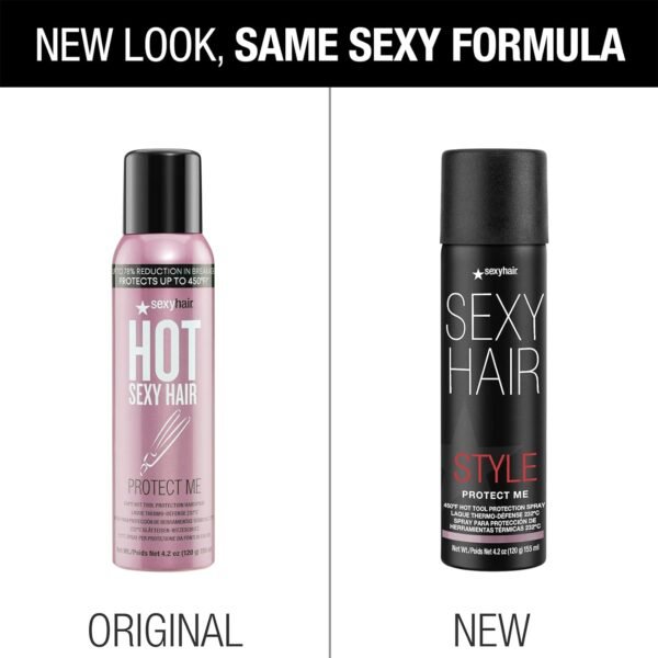 SexyHair Style Protect Me Hot Tool Protection Spray | Thermal Protection | Up to 78% Breakage Reduction | Light Hold - Image 4