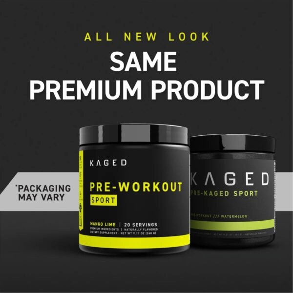 Kaged Pre-Kaged Sport Pre Workout Powder | Blue Razz | Energy Supplement for Endurance | Cardio, Weightlifting Sports Drink | 20 Servings - Image 5