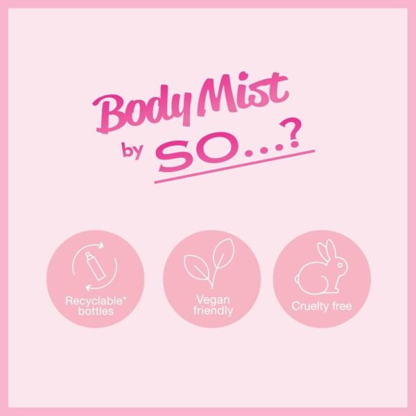 So…? Body Mist Kit for Women - 3 Pc Kit 3.5oz Fresh Floral Body Mist, 3.5oz Cherry Blossom Body Mist, 3.5oz Pink Grapefruit Body Mist - Image 7