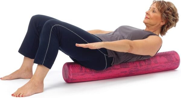 OPTP PRO-Roller Soft Density Foam Roller – Low Density Soft Foam Roller for Physical Therapy, Pilates Foam Roller and Yoga Foam Roll Exercises, and Muscle Recovery - Pink 36" x 6" - Image 10