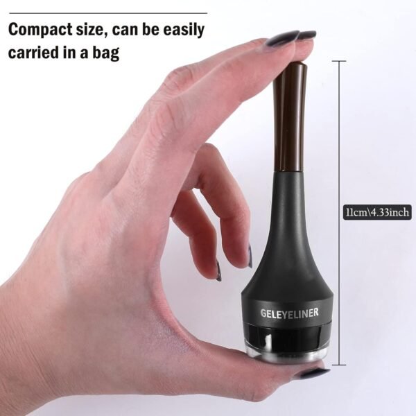 Boobeen Waterproof Gel Eyeliner Smudge-proof Eye Liner Gel Makeup Set High Pigment Easy to Apply Long-lasting For All Day - Image 7