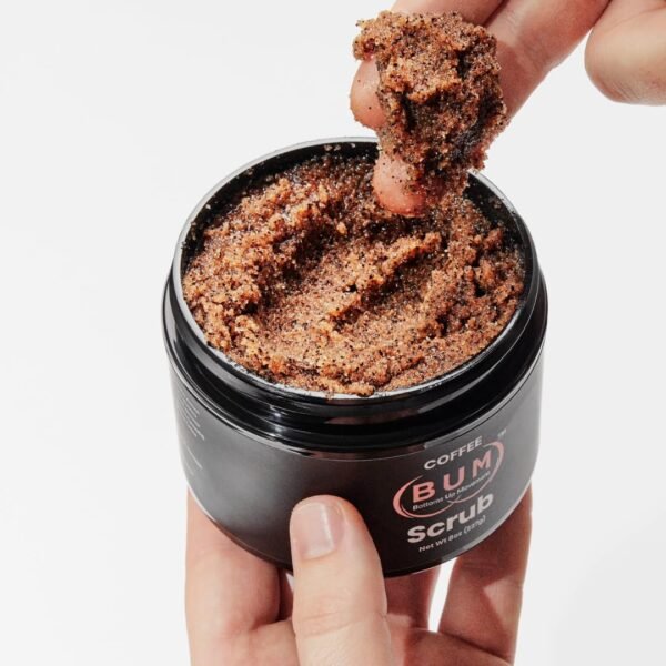 Coffee (BUM) Scrub - 2oz, Foot, Hand, Body, Sugar Butt Scrub with Jojoba & Rosehip & Vitamin E - Exfoliating Body Scrubber & Natural Deodorant, Hydrates, Softens, Smooth, Flavors Skin. Travel Sized. - Image 8