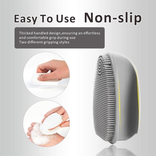 Silicone Face Scrubber,2 Pack Face Scrubber for Women Men, Manual Face Exfoliator Brushes Scrubber,Facial Cleansing Brush for Exfoliating Blackhead Removing Acne Pore Cleansing Massaging - Image 6